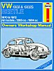 Haynes - VW Beetle 1302 1302S 1970 -
 1972
