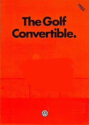 The Golf Convertible - 1983