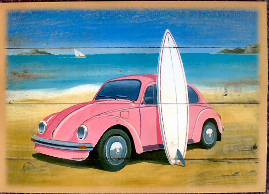 Placemat - Beetle on the Surfer's
 Beach