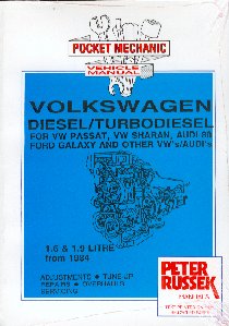 Volkswagen engines Diesel,
 Turbodiesel and TDi 1.6 & 1.9 from '84 - Pocket Mechanic Series