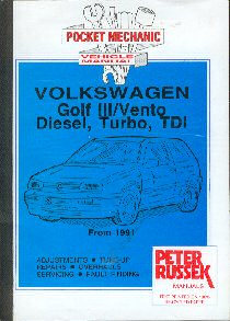Volkswagen Golf III / Vento Diesel,
 Turbo, TDI - Pocket Mechanic Series