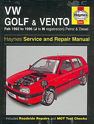 Haynes - VW Golf III & Vento 1992-
 1998 (3097)