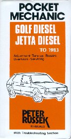 Volkswagen Golf I/Jetta Diesel/Turbo to
  1983 - Pocket Mechanic Series