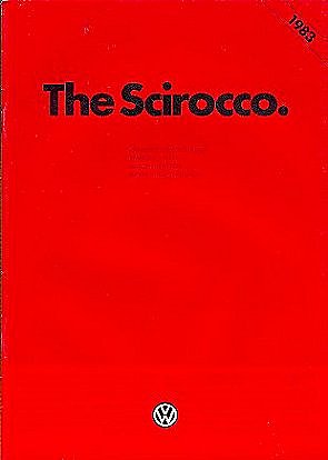 The Scirocco Brochure 1983