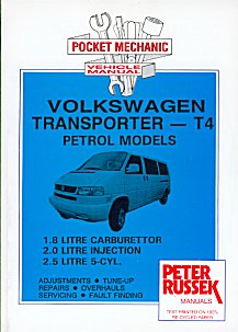 Volkswagen Transporter T4 1995 on
 (Petrol Engines only) - Pocket Mechanic Series